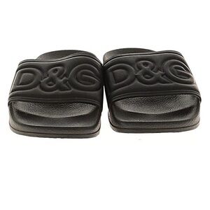 Dolce & Gabbana boy’s Embossed Black Sandals